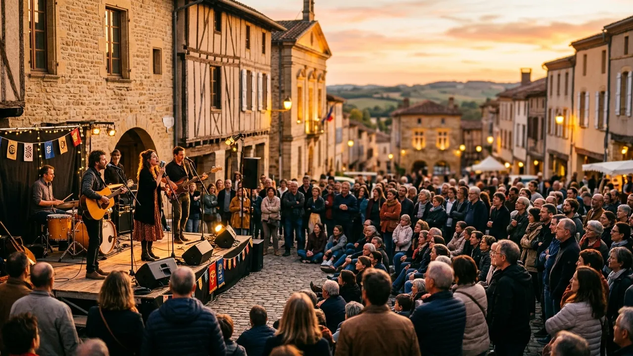 Impact culturel et rassemblement de spectateurs lors d'un concert associatif